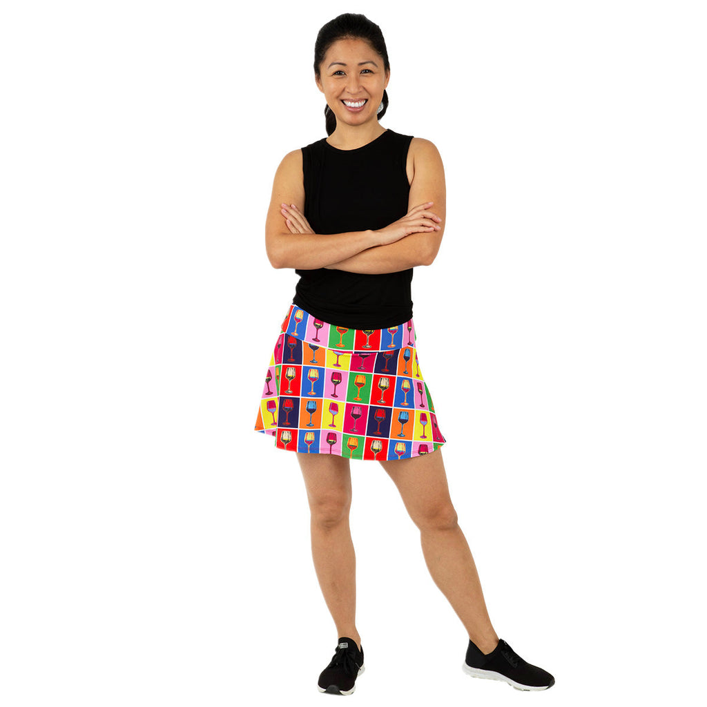 Red Winehol Swing Skirt Queen of the Court