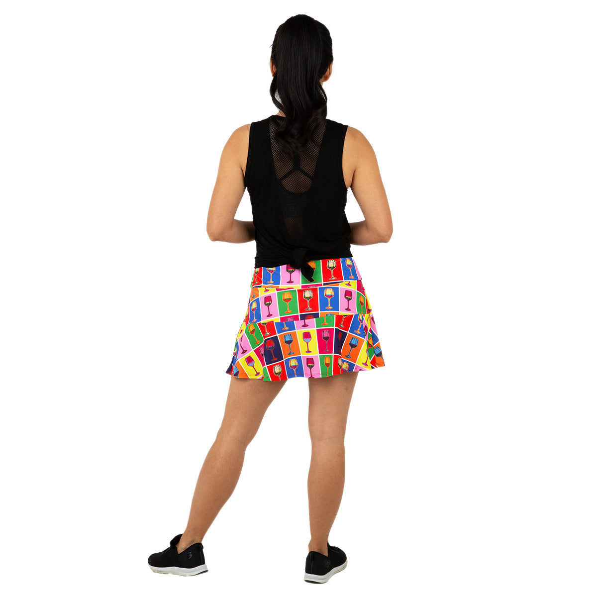 Red Winehol Swing Skirt Queen of the Court