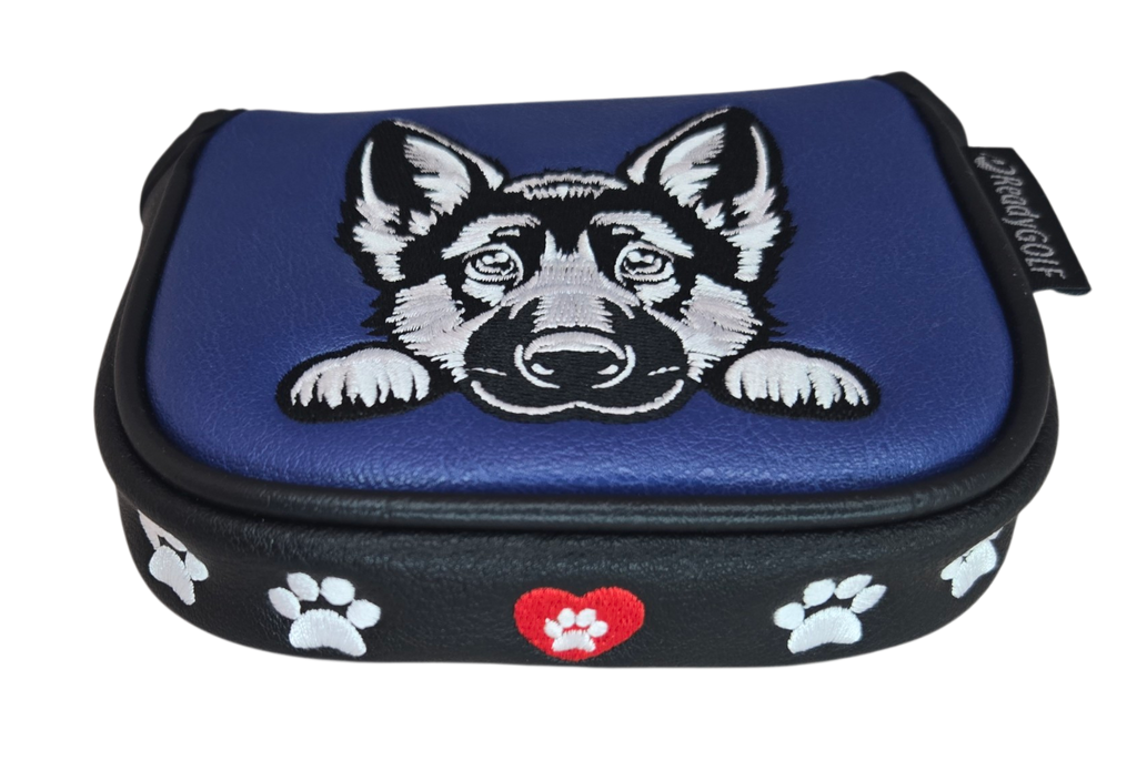 L.A.B. MEZZ OZ Embroidered Center Shaft Putter Cover by ReadyGOLF - German Shepard