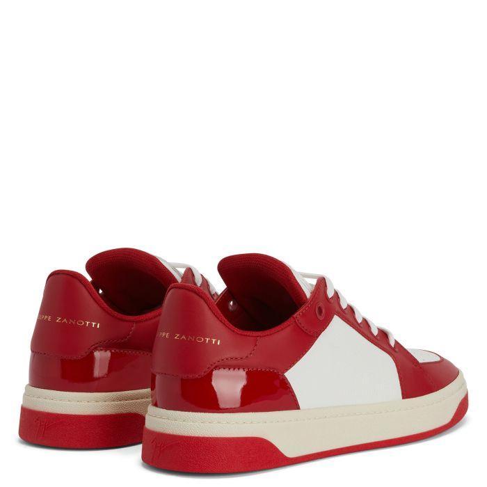 Giuseppe Zanotti GZ94 Premium Low-Top Sneakers In White Leather With Black Accents Banlieue91