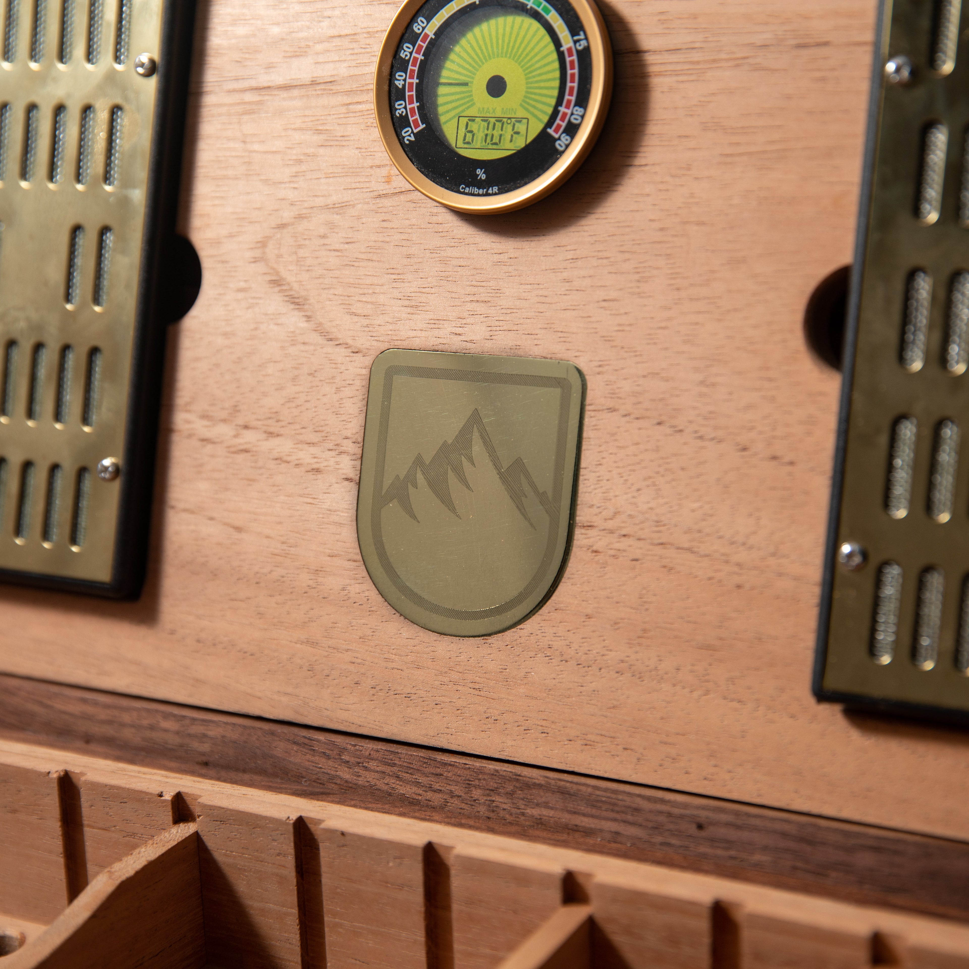 Cigar Humidor - Wenge with Spanish Cedar Lining - 80 Capacity Red Ridge Woodworking