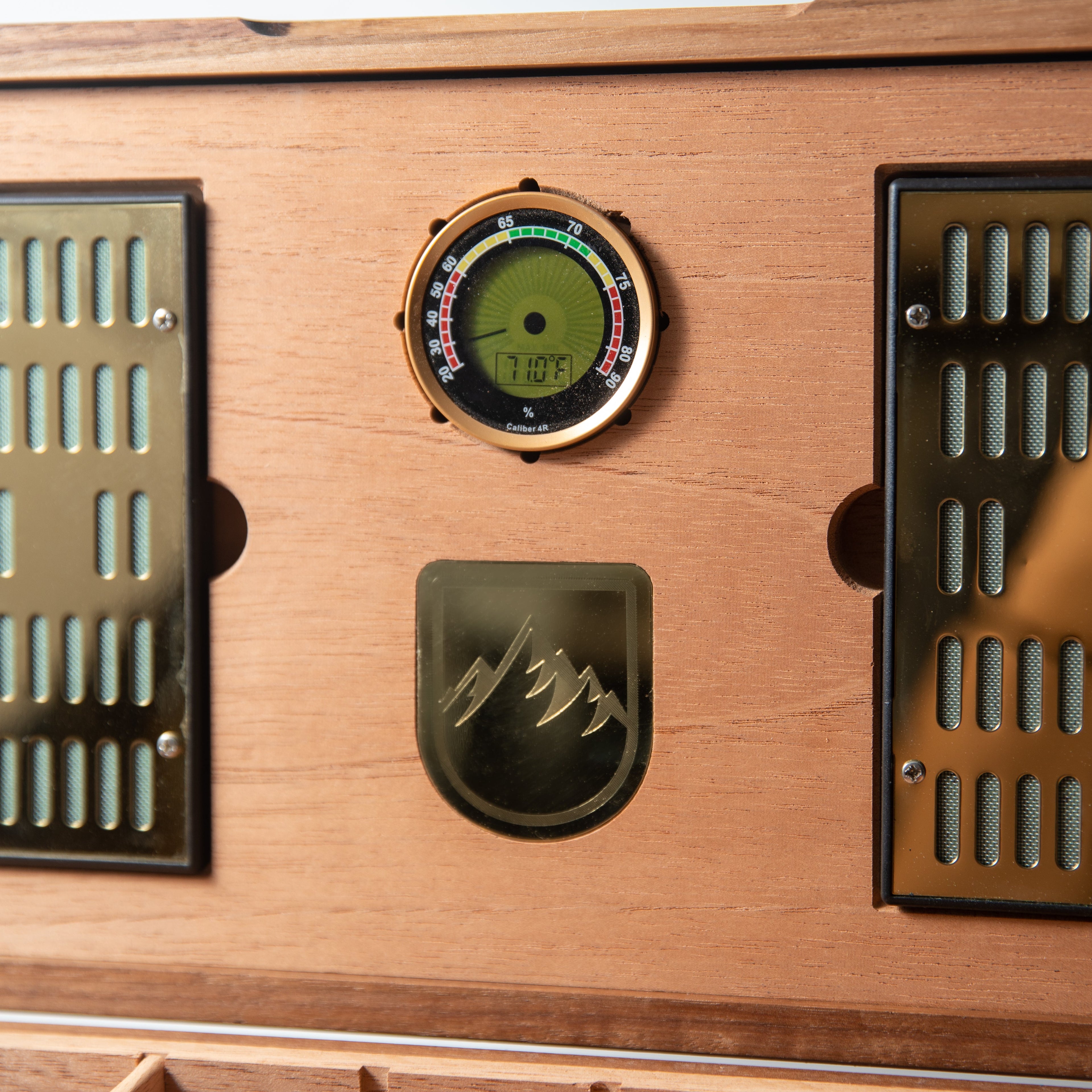 Cigar Humidor - Black Walnut with Spanish Cedar Lining - 80 Capacity Red Ridge Woodworking