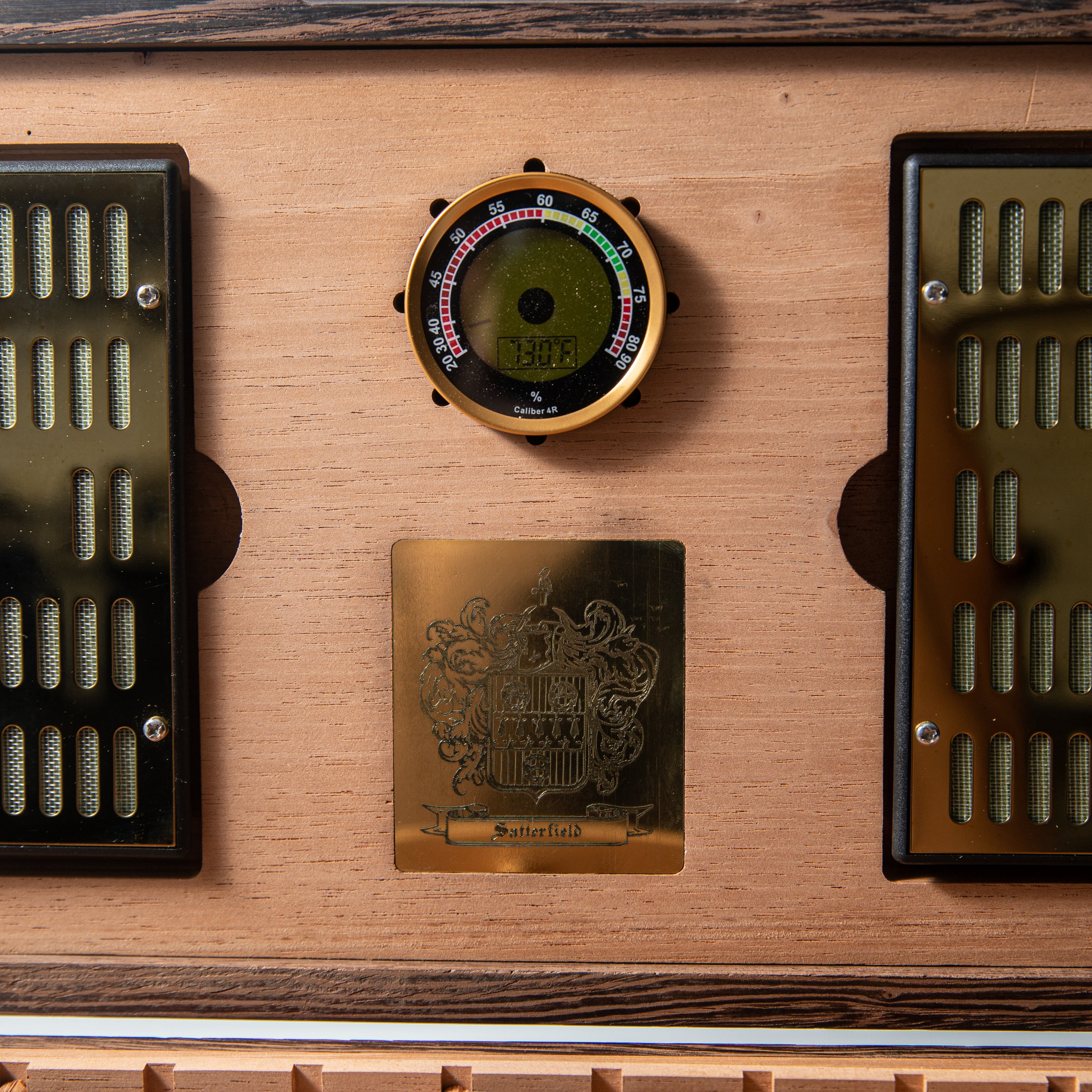 Cigar Humidor - Wenge with Spanish Cedar Lining - 80 Capacity Red Ridge Woodworking