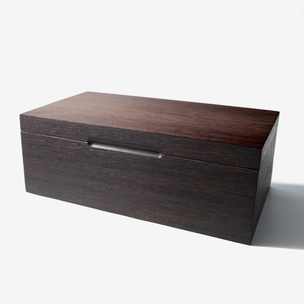 Cigar Humidor - Wenge with Spanish Cedar Lining - 80 Capacity Red Ridge Woodworking