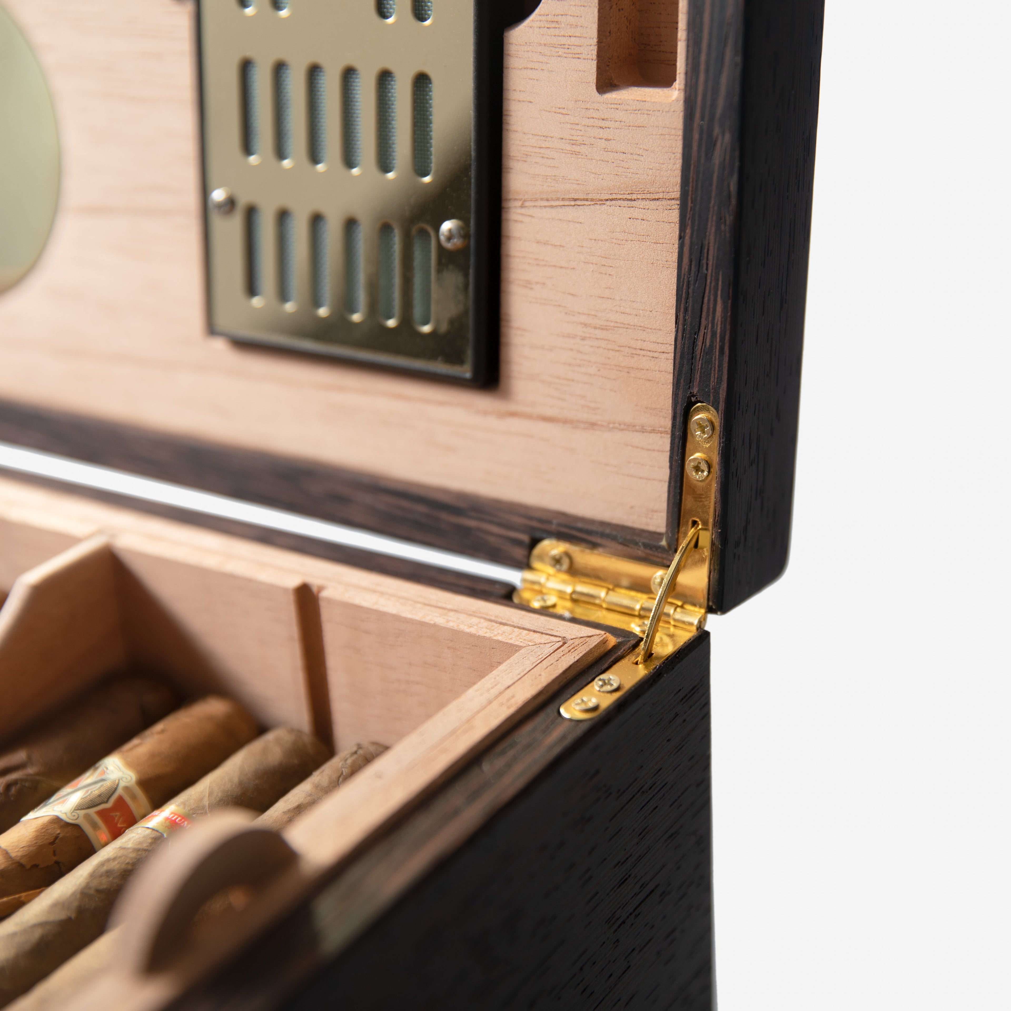Cigar Humidor - Wenge with Spanish Cedar Lining - 80 Capacity Red Ridge Woodworking