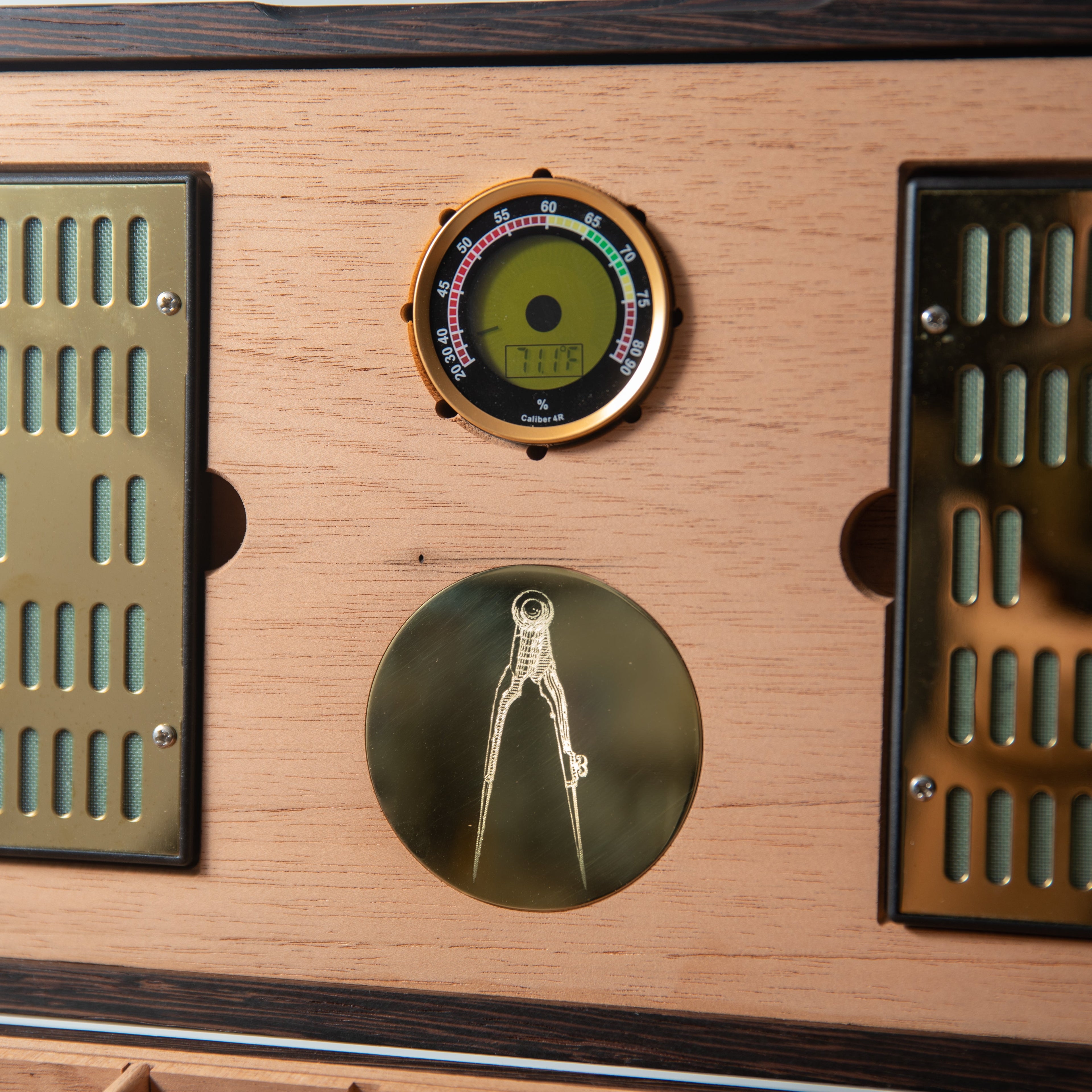 Cigar Humidor - Wenge with Spanish Cedar Lining - 80 Capacity Red Ridge Woodworking