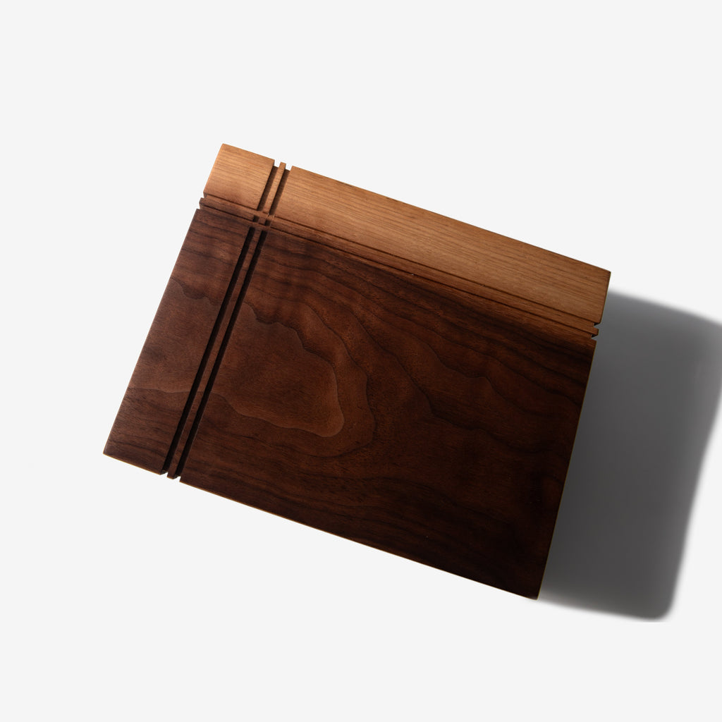 Keepsake Box - Black Walnut and Maple Red Ridge Woodworking