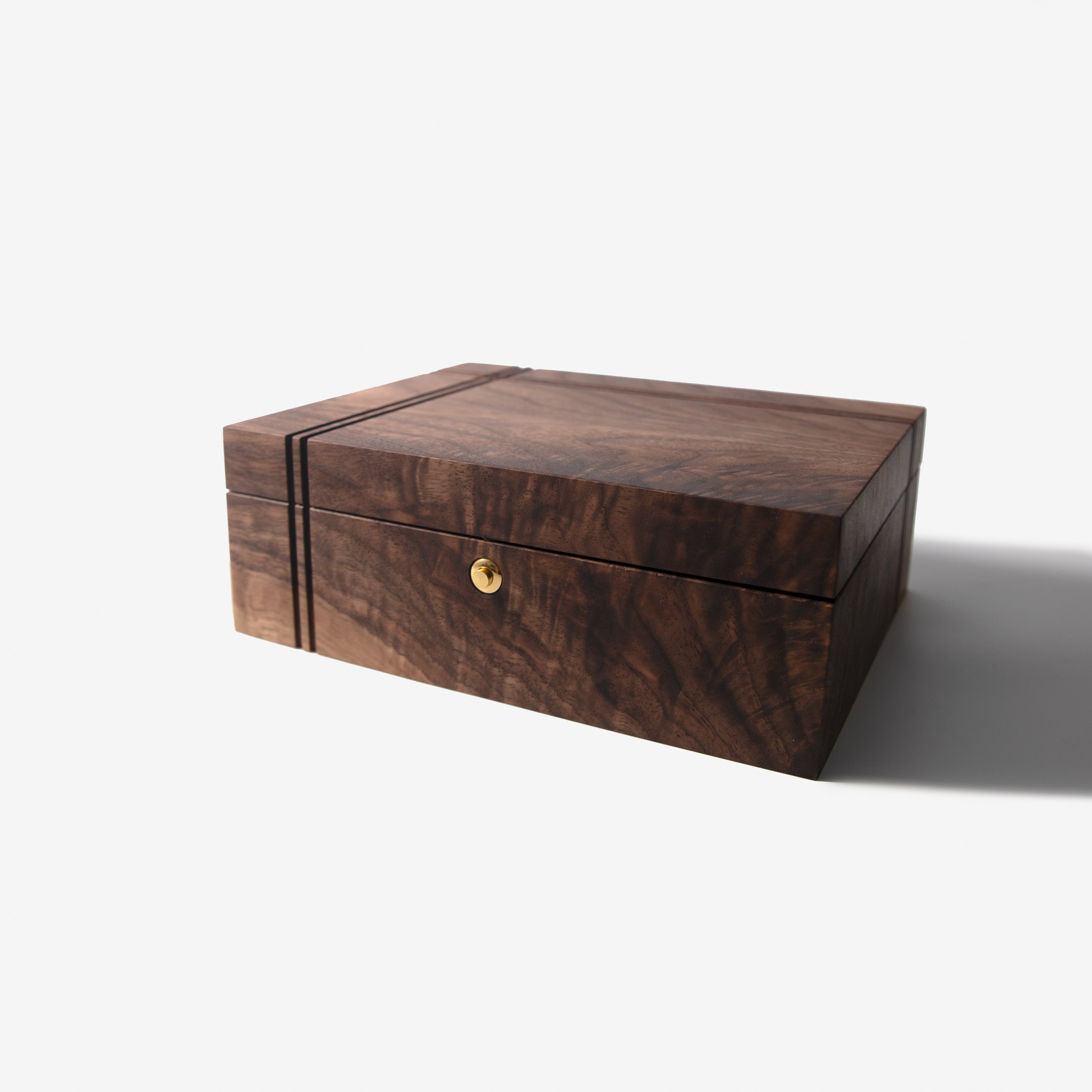 Keepsake Box - Black Walnut and Maple Red Ridge Woodworking