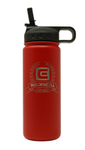 Rockwell Warrior Flask - Double Walled - Stainless Steel Flask - (Valor Red)