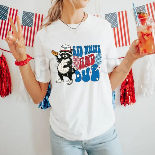 "Red, White, and Due" 4th of July Pregnancy Announcement T-Shirt – Funny American Mama Graphic Tee, Premium 100% Cotton Maternity Reveal Top, Soft Lived-In Heavyweight Patriotic Shirt, Made in USA Pasimax