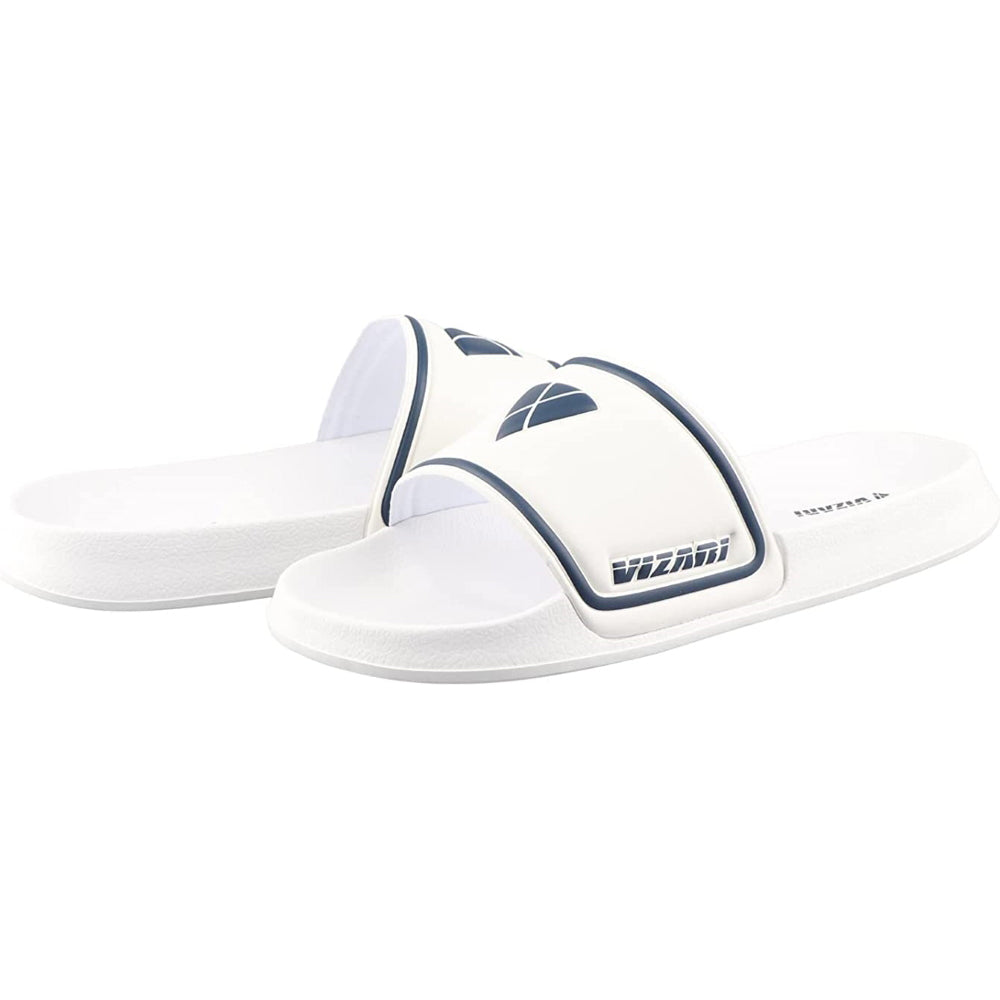 Vizari Adult Soccer Slide Sandals White Vizari Sports