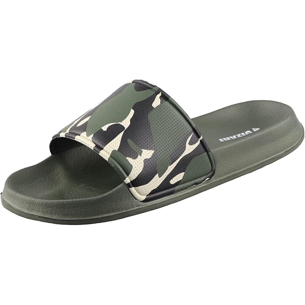 Vizari Youth Camo Soccer Slide Sandals – Green Khaki Vizari Sports