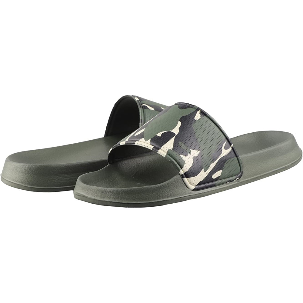 Vizari Youth Camo Soccer Slide Sandals – Green Khaki Vizari Sports