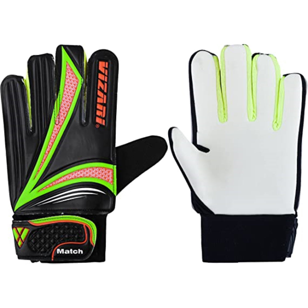 Junior Match Gloves-Black/Green Vizari Sports