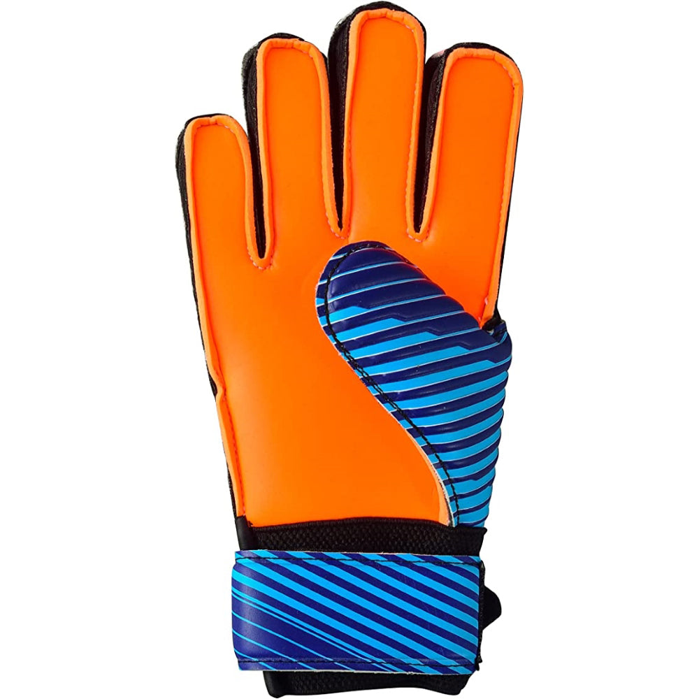 Saturn F.P. Goalkeeper Gloves w/ Finger Support-Blue/Orange Vizari Sports