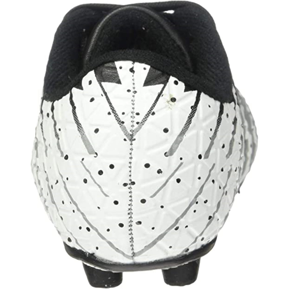 Kids Firm Ground Soccer Cleats – Black/White/Silver