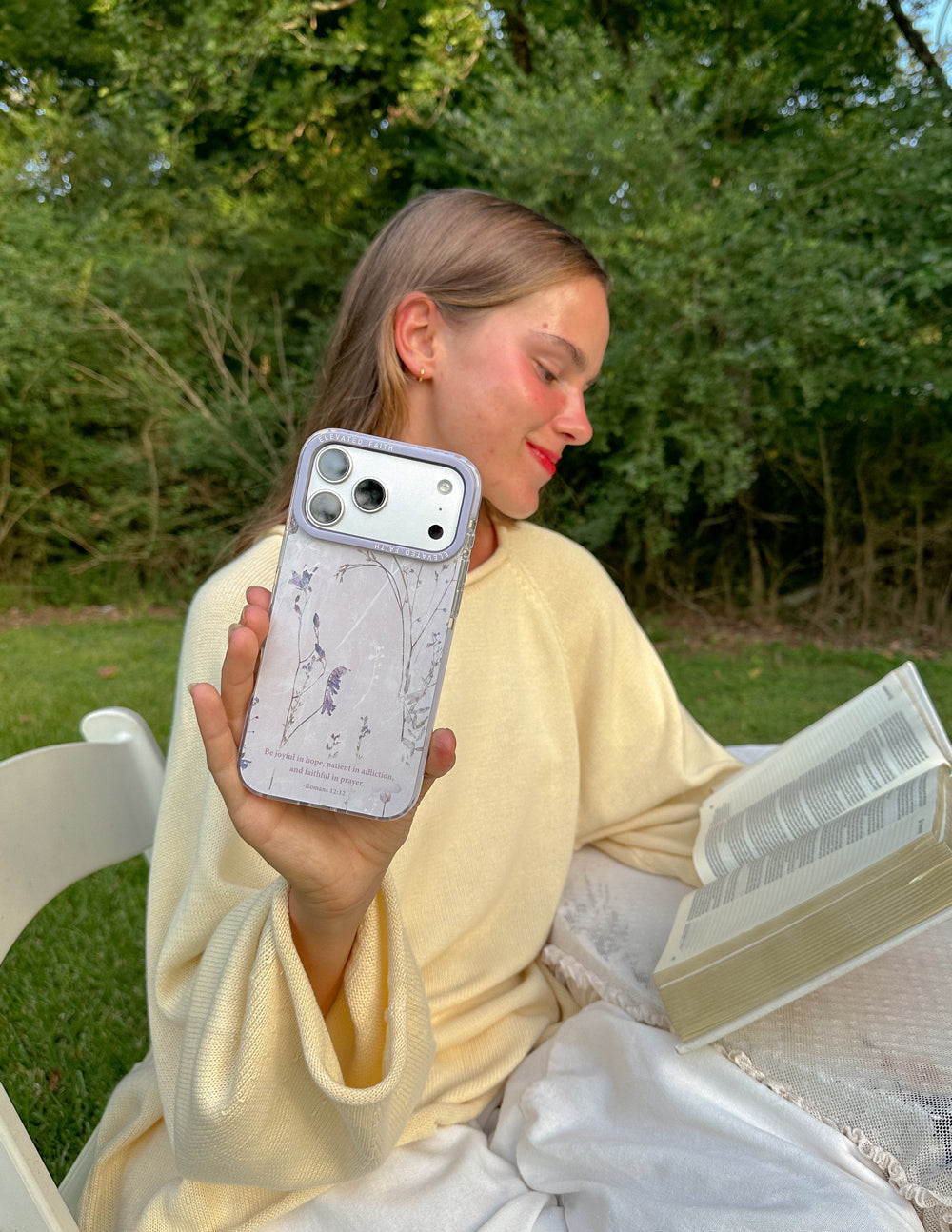 Romans 12:12 Phone Case Elevated Faith