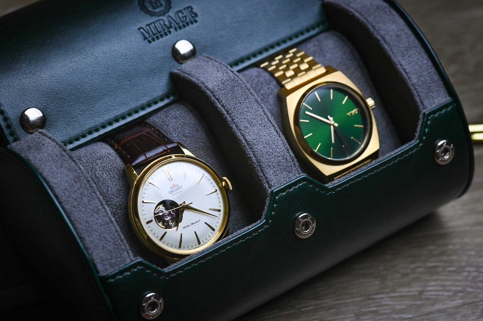 2 Watch Case - Royal Green
