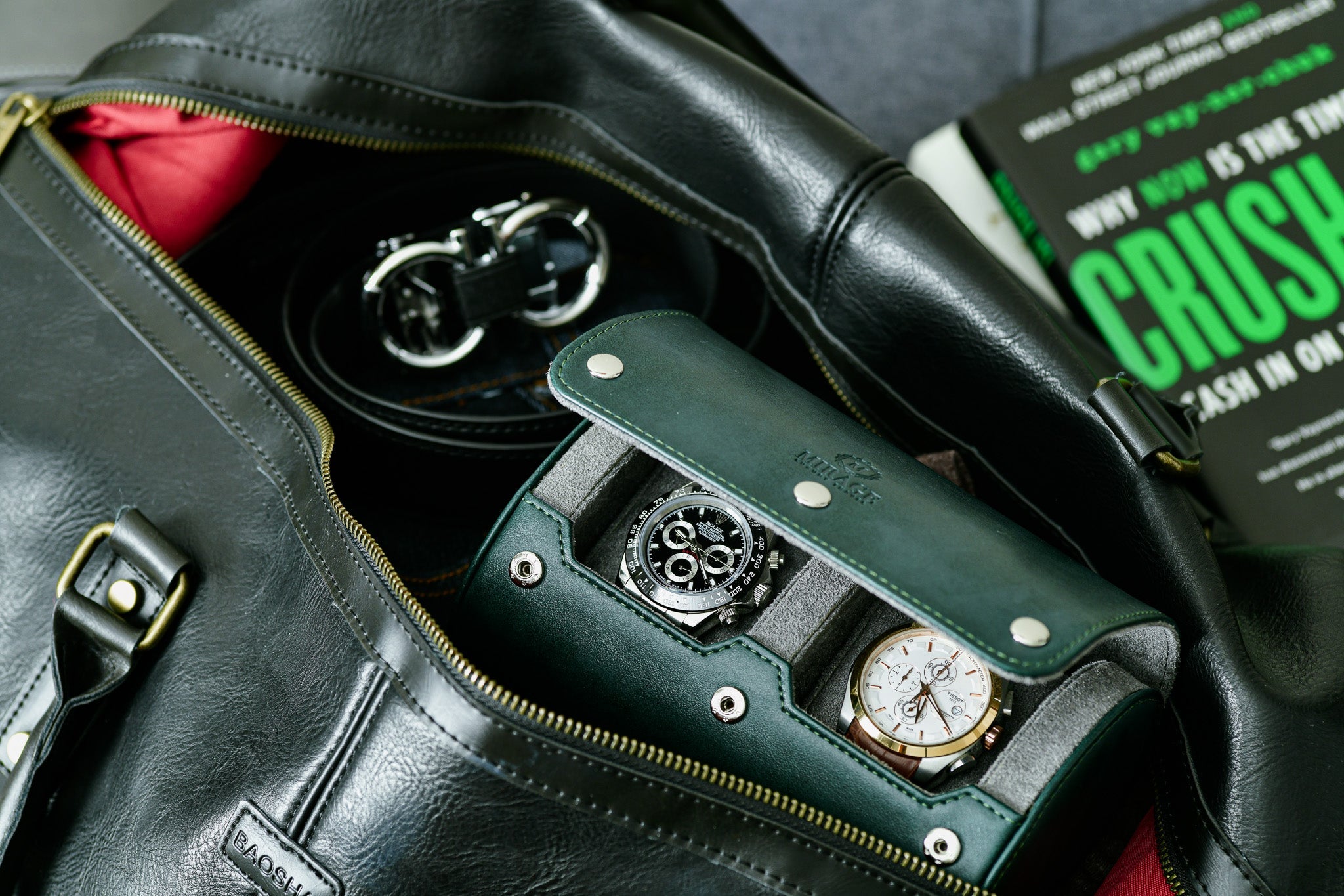 2 Watch Case - Royal Green