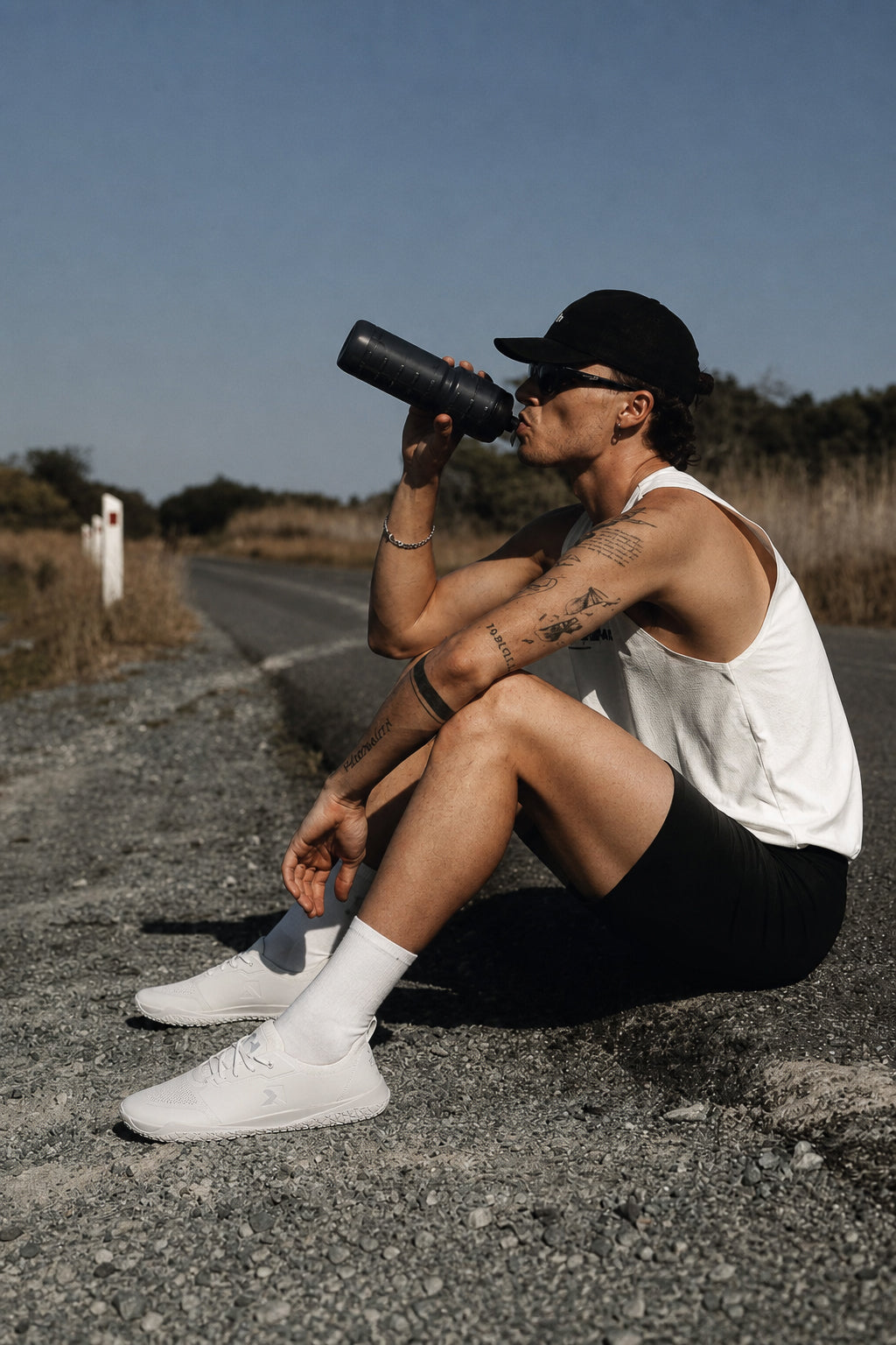 Barefoot Training Shoes Zero Drop - White | Wide Toe Box Minimalist Trainer Runner's Athletics