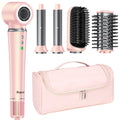 5 in 1 High-Speed Hot Air Styler Frizz-Free Fast Drying No Heat Damage Hair Dryer Curl Volumize Straighten with Travel Bag FLIPSTYLEZLLC