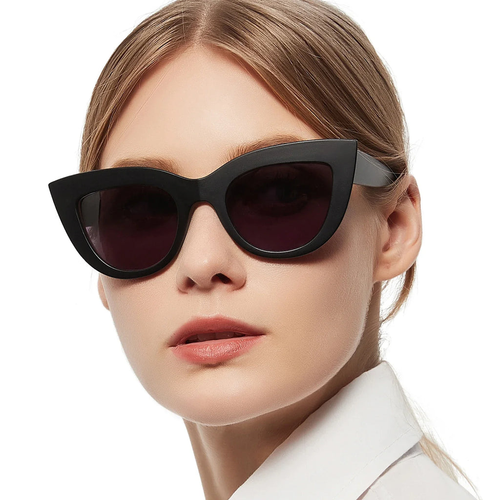 MARE AZZURO Reading Sunglasses Women Vintage Computer Glasses For Farsightedness Cat Eye Magnifying Readers
