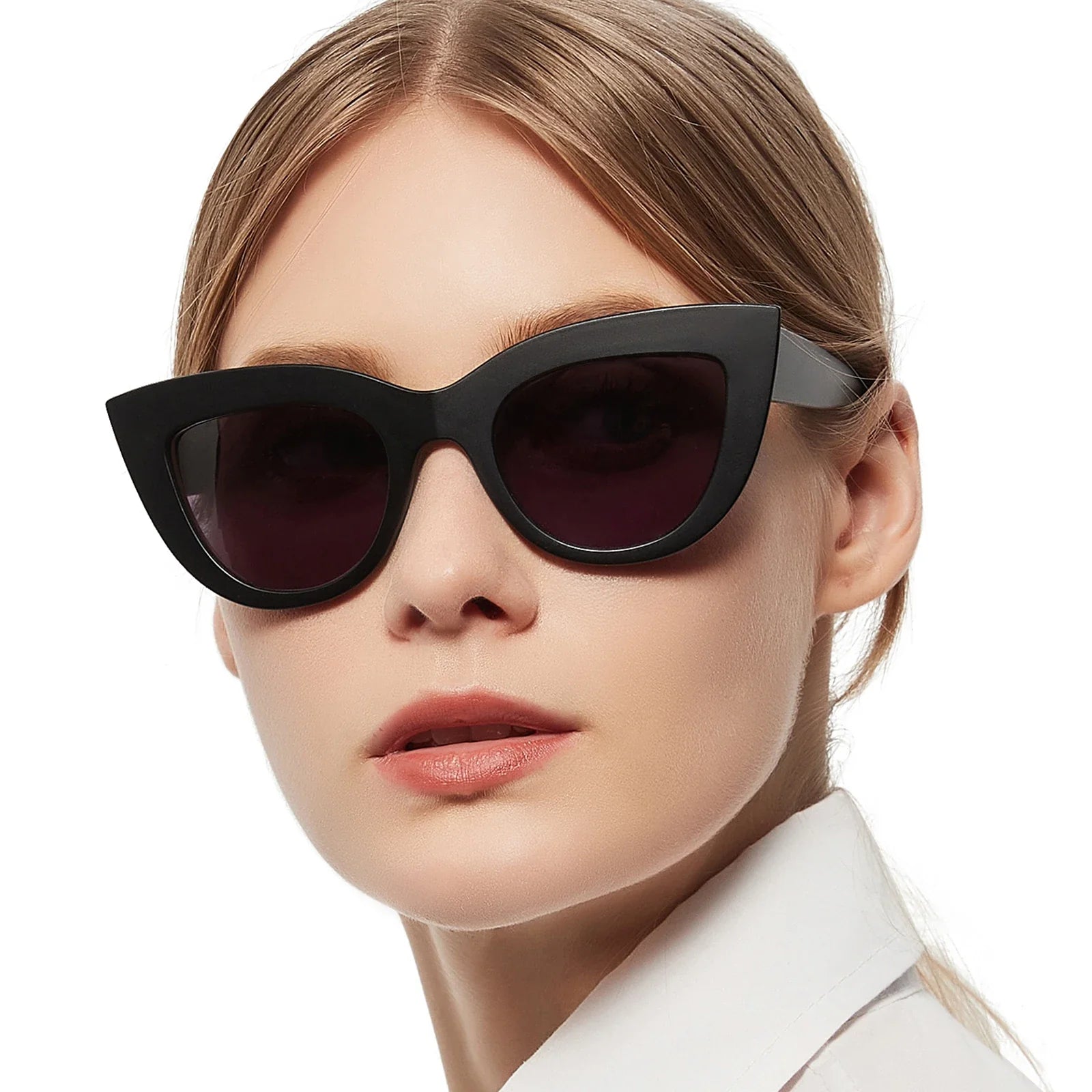 MARE AZZURO Reading Sunglasses Women Vintage Computer Glasses For Farsightedness Cat Eye Magnifying Readers