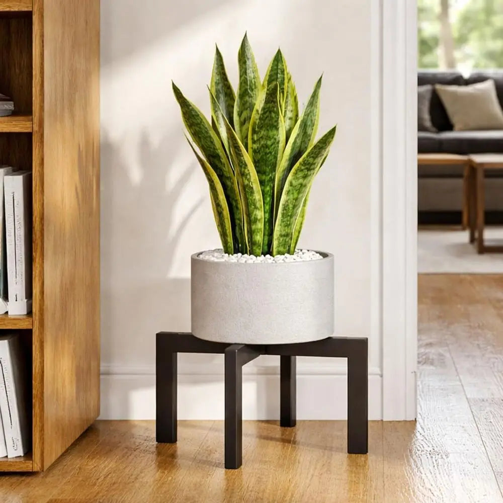 Heavy-Duty Metal Plant Stand, Indoor/Outdoor, Holds Pots 5-12'', Supports 150lbs, Black FLIPSTYLEZLLC