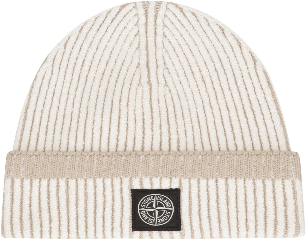 STONE ISLAND Ribbed Knit Hat - Men's