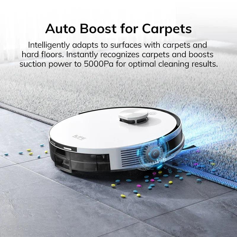 ILIFE A30 PRO 5000Pa Suction, Robot Vacuum and Mop Combo, Self Emptying, 60 Day Capacity, App/Remote, 180 Minute Running Time FLIPSTYLEZLLC