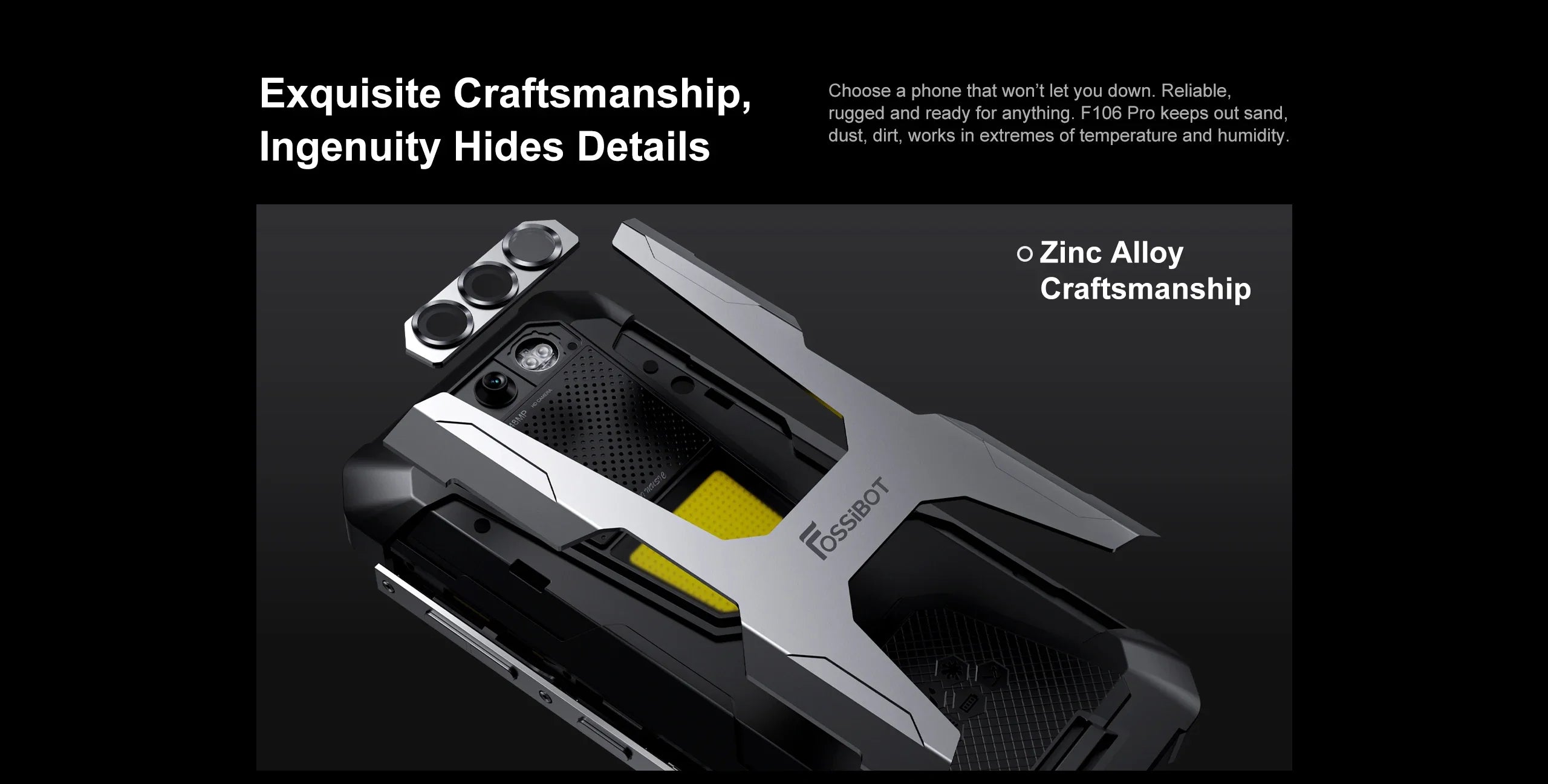 FOSSIBOT F106 PRO MTK G85 4G Android 14 15GB(8+7GB Extended) 256GB ROM Rugged Smartphone 12000mAh Battery 48MP Camera