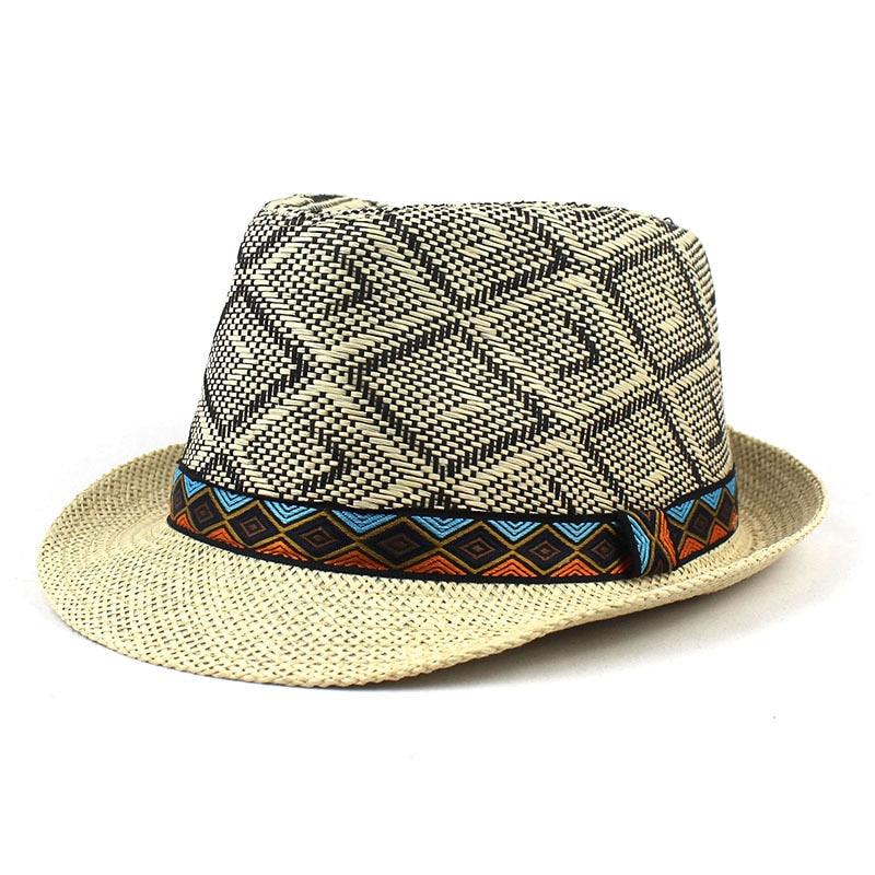 New Spring Summer Retro Men's Hats Fedoras Classic Simple Hat Vintage Short Brim Warm Fedora Hat Belt Design Elegant Summer Sun Hat For Men Summer Accessories UV Protection 58cm Stevvex