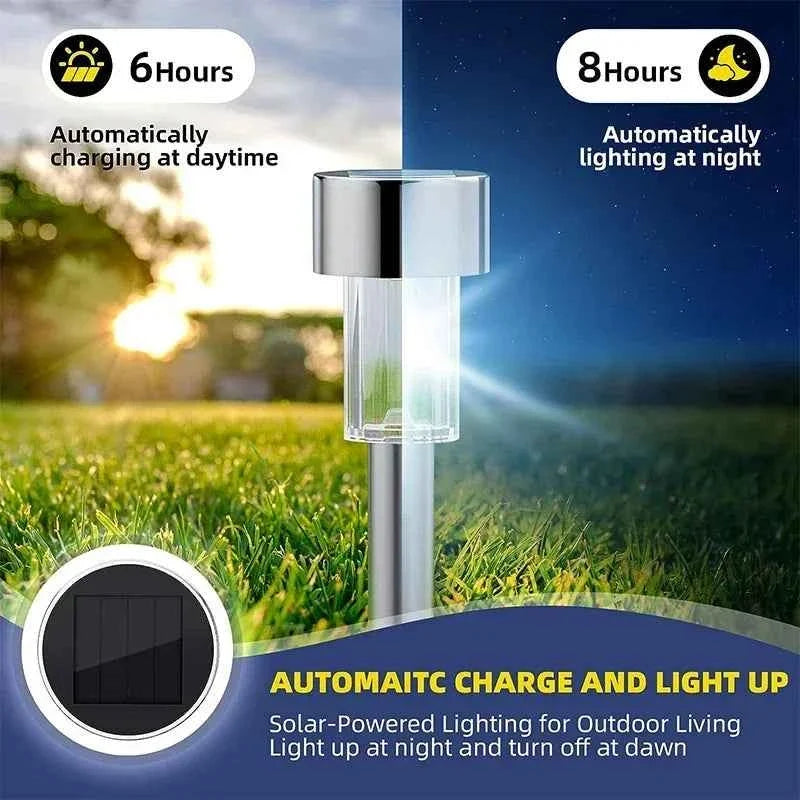 10-Pack Solar Outdoor Lights Garden Lanterns