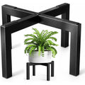 Heavy-Duty Metal Plant Stand, Indoor/Outdoor, Holds Pots 5-12'', Supports 150lbs, Black FLIPSTYLEZLLC