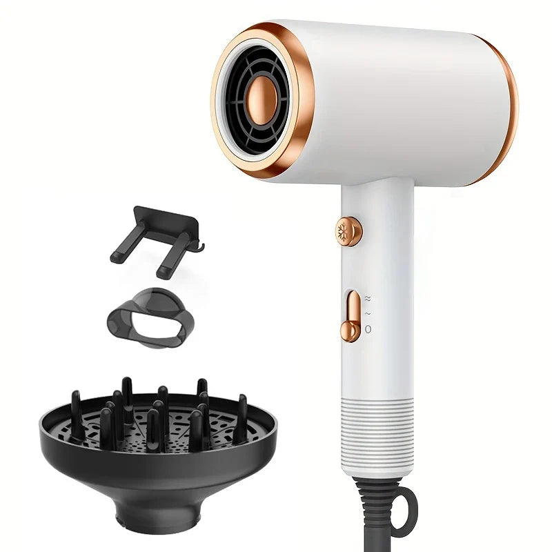 5 in 1 Professional Hair Dryer Powerful with Hot and Cold Air Functionality Thermostatic Electric Hair Drye for Smooth Hair Tool FLIPSTYLEZLLC