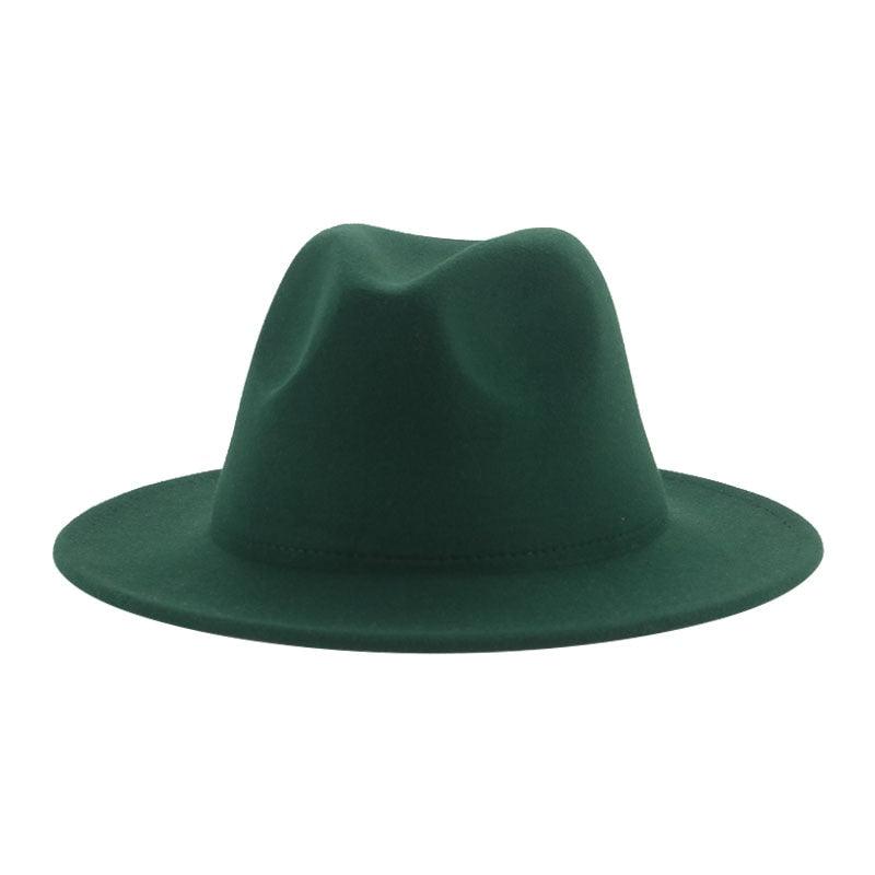 Women Luxury Fedora Hat Women Fedora Hat Women Solid Wide Brim Winter Men Hat Retro Wide Autumn Unique Style Men Hat Vintage Brown Formal Wedding Fedora Hats Stevvex