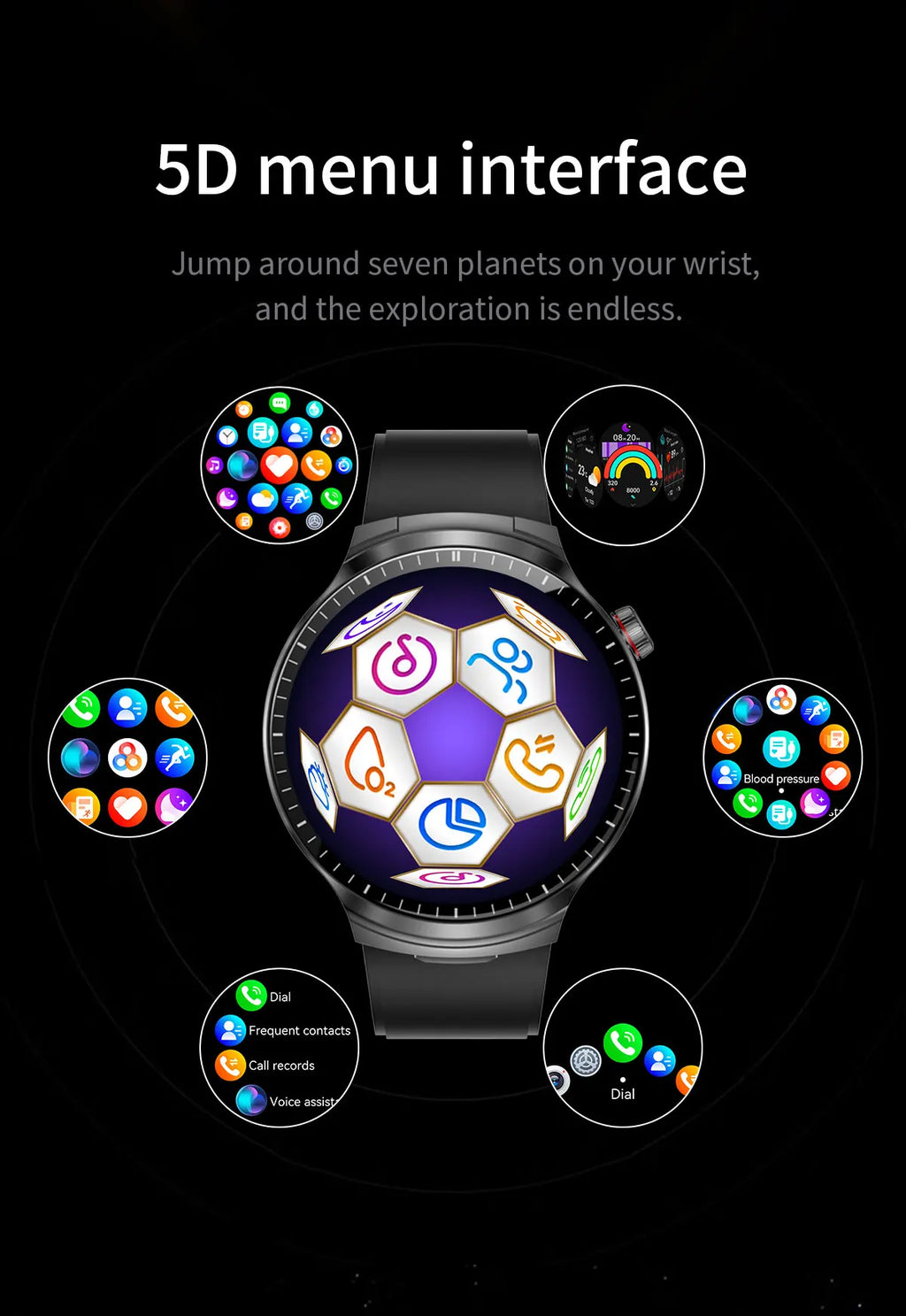 LIGE New TWS 2-In-1 Headset Smart Watch 1.85" Bluetooth Call Men Earphone Smartwatch Heart Rate Health Monitor Music