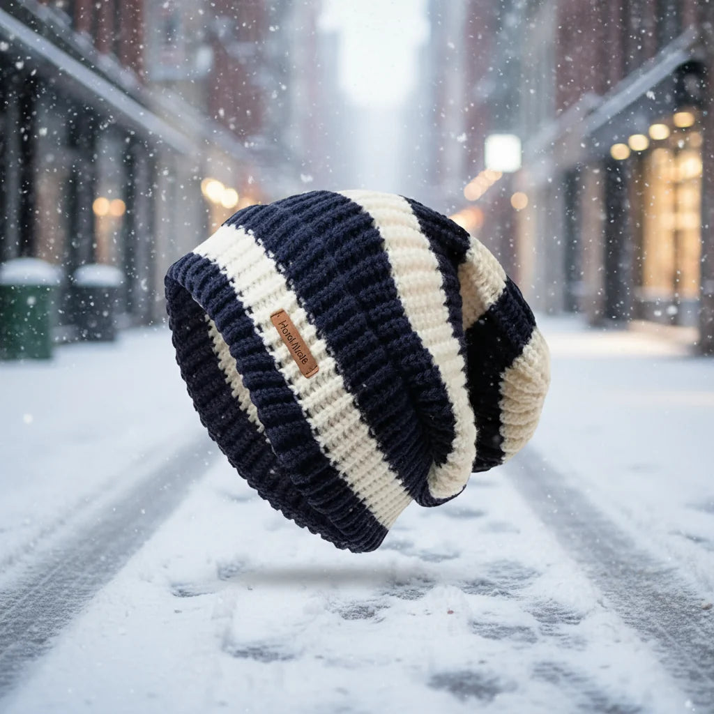 Unisex Stacking Knitted Beanie Cap – Winter Warm Striped Hip-Hop Bonnet Hat FitiqueFit