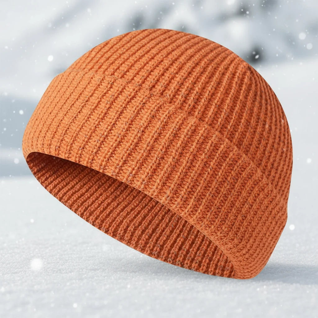 Unisex Winter Reflective Beanie – High Visibility Noctilucent Knit Hat FitiqueFit