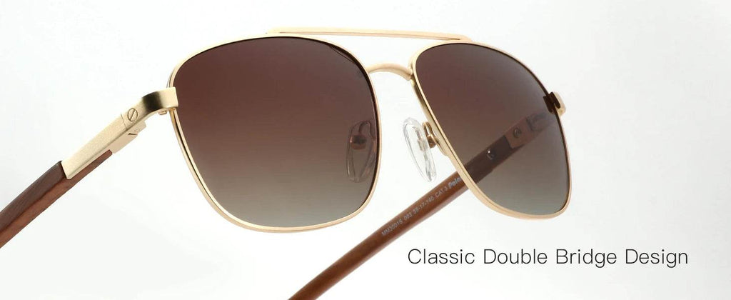 ZENOTTIC Trend Wood Polarized Sunglasses for Men 100% UV Protection Fishing Driving Golf Pilot Shade Sun Glasses