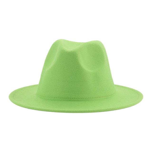 Women Luxury Fedora Hat Women Fedora Hat Women Solid Wide Brim Winter Men Hat Retro Wide Autumn Unique Style Men Hat Vintage Brown Formal Wedding Fedora Hats Stevvex
