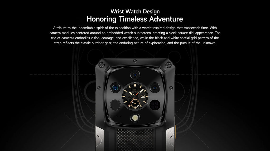 Ulefone Armor 28 Ultra 5G AI Thermal Imaging Rugged Phone Dimensity 9300+ 1TB ROM 32GB RAM Android Smartphone