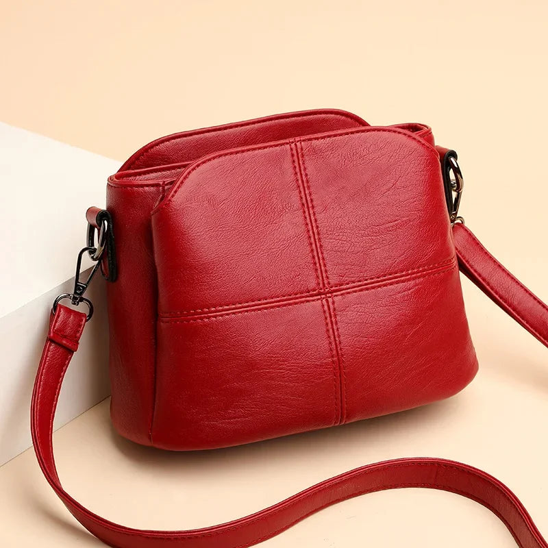 Women's Bags Retro Design Crossbody Bag Trend Quality PU Leather Bucket Shoulder Bags Small Handbags for Women Pi-Mart