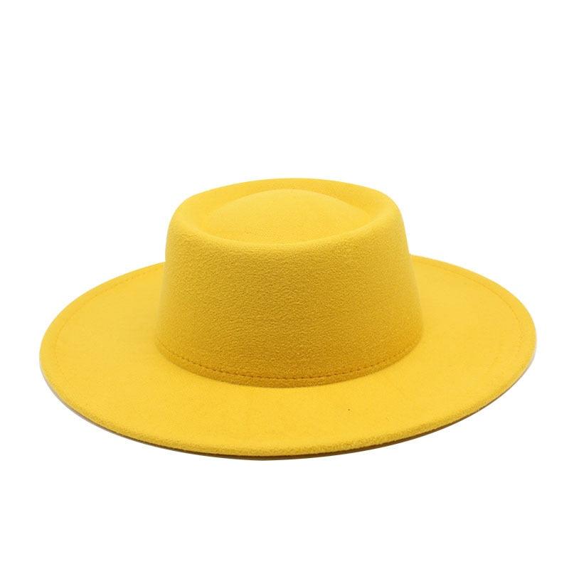 Simple Classic Unisex Fedora Hats Men Women Wide Brim Wool Jazz Hats Elegant Fedoras Hat for Women Lady Wide Brim Autumn Winter Cap Vintage Style Dress Formal Hat For Various Occasions 56-58CM Stevvex