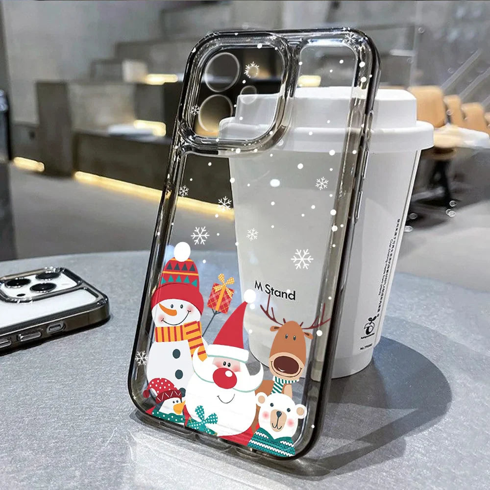 Cartoon Christmas Tree Pattern Phone Case