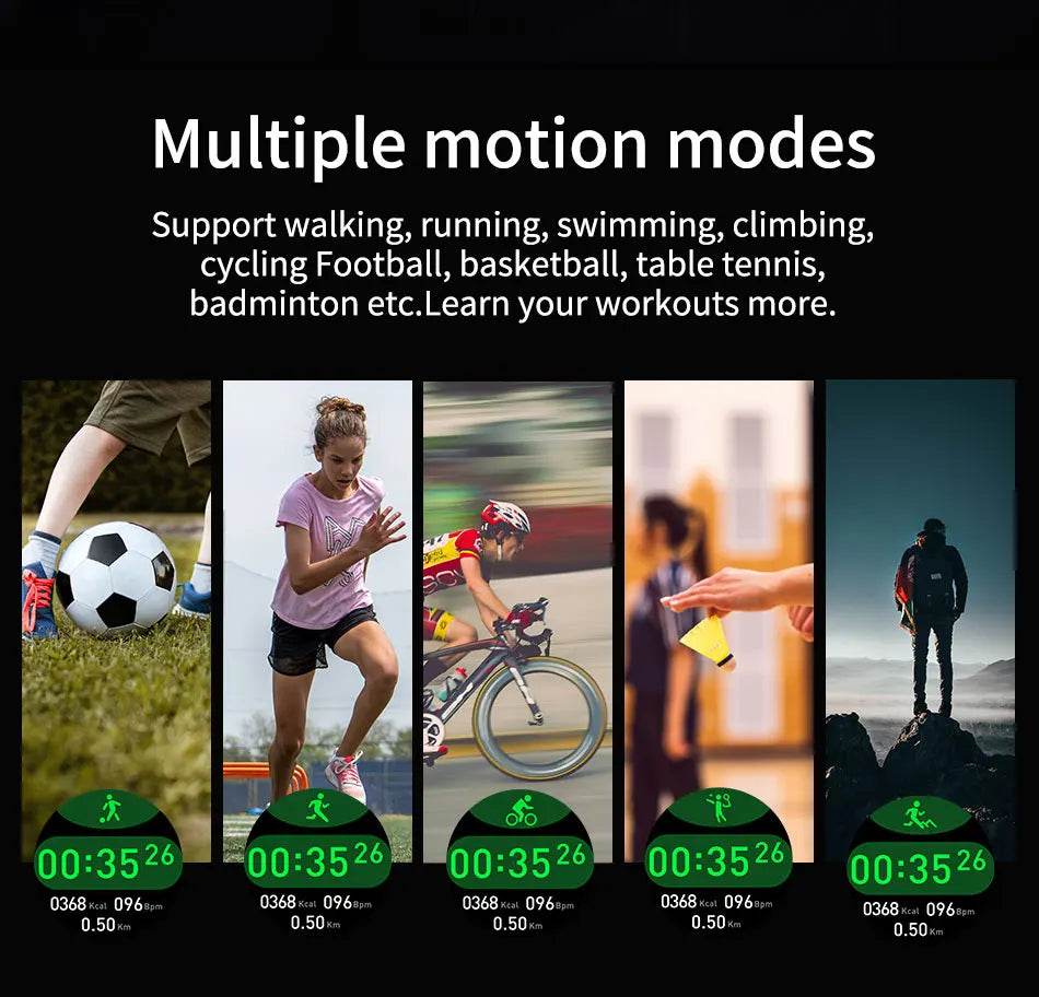 LIGE Smart Watch Men Full Circle Touch Screen Bluetooth Call Men Smartwatch Waterproof Sport Activity Fitness Watch+Box