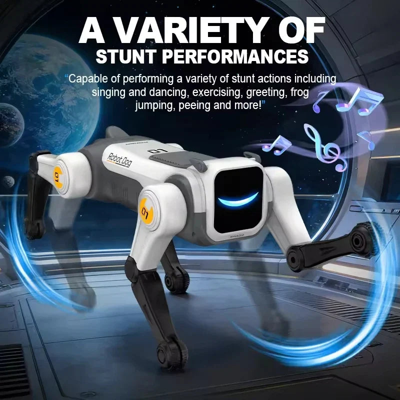 RC Mechanical Dog Intelligent AI RC Robot Dog Voice Command Programmable Singing Dancing Electronic Stunt Bionic Smart Robot Dog FLIPSTYLEZLLC