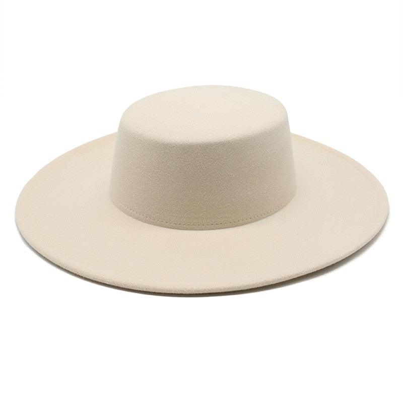 Unique Style Fedora Hats For Women Retro New Trendy Wide Brim Cap For Summer Party Women's Hat Big Fedora Hat Luxury Wedding Hats Flat Top Hat Stevvex