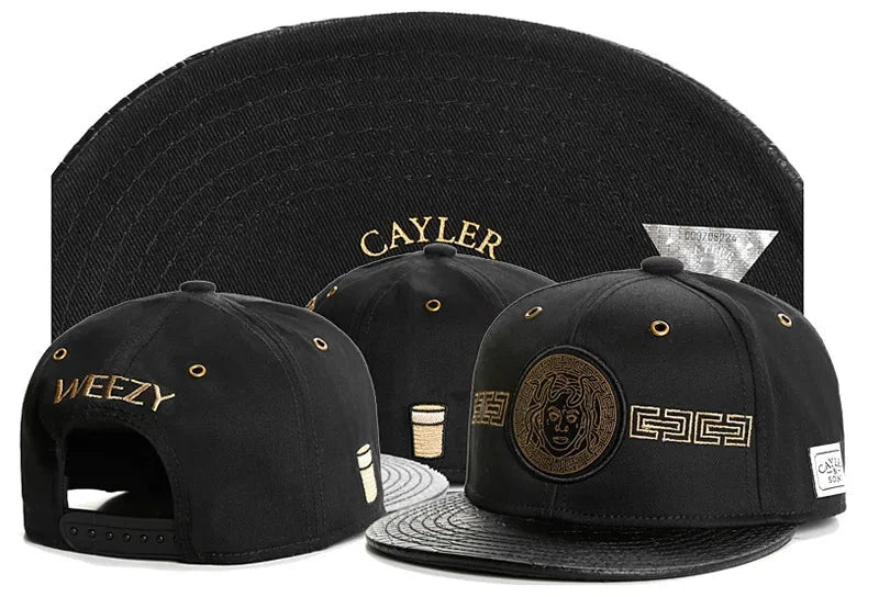 Skull Hand Snapback Hat – Flat Bill Adjustable Baseball Cap FitiqueFit