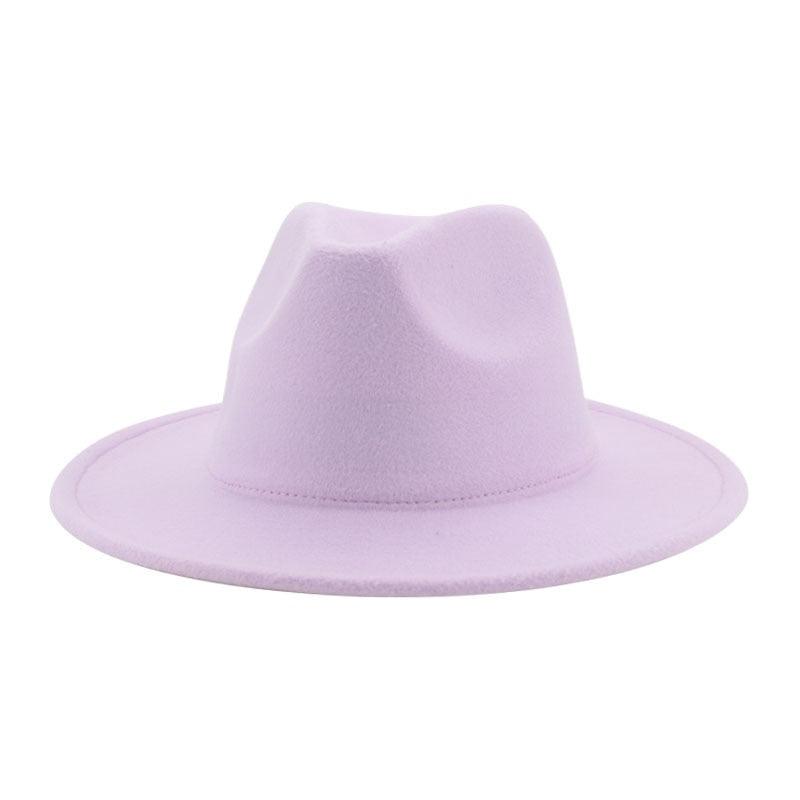 Women Luxury Fedora Hat Women Fedora Hat Women Solid Wide Brim Winter Men Hat Retro Wide Autumn Unique Style Men Hat Vintage Brown Formal Wedding Fedora Hats Stevvex